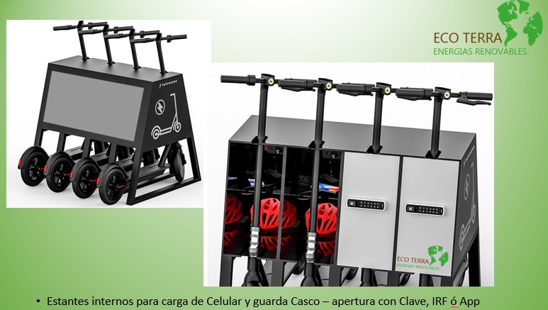 Lockers para monopatines electricos